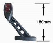 IBQE KLED26060 - CUERNO 4 LED DER ANGULO45 CABEZA VERTICAL 180MM MODERNO