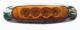 IBQE KLED26036 - PILOTO MARCO CROMADO 4 LED AMBAR